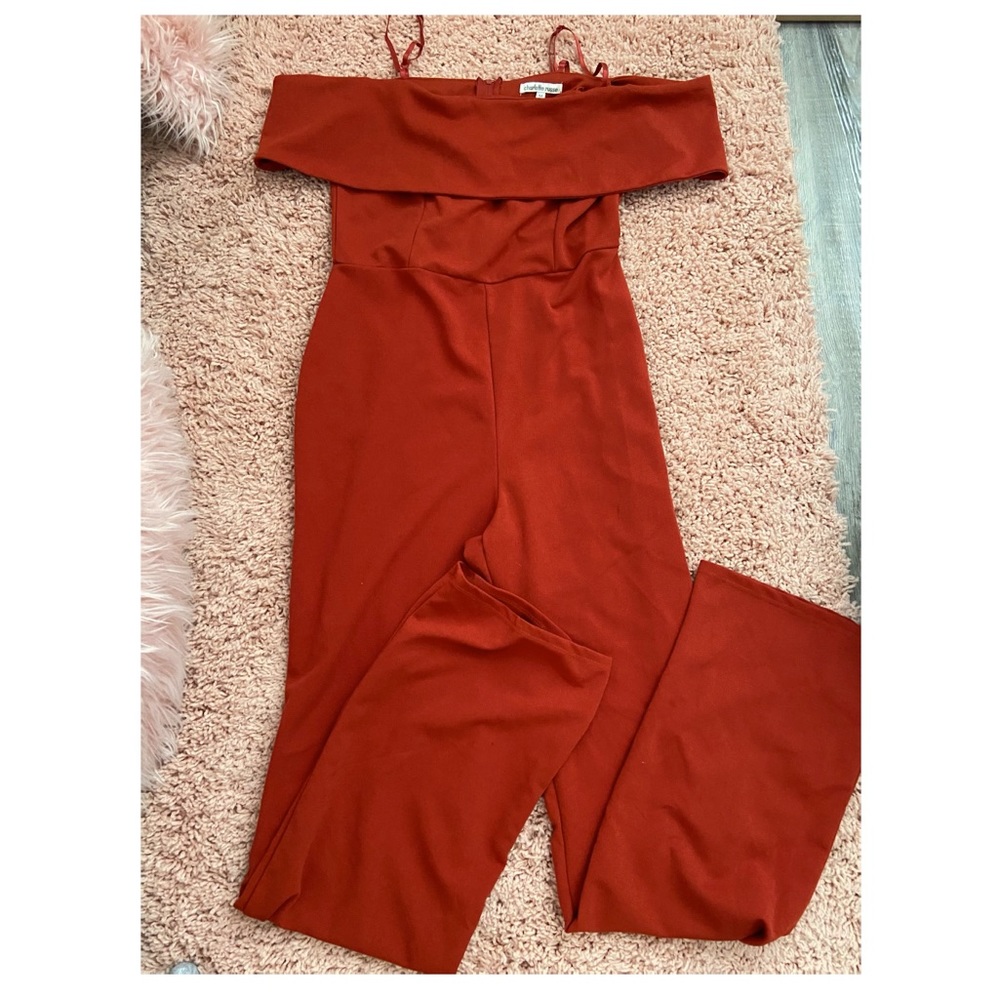 Pantsuit romper, orangish color